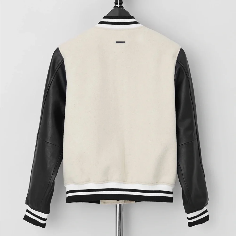 $580⬇️NWT FREE PEOPLE X DEADWOOD VARSITY LEATHER JACKET   Halloween costume cape - Picture 4 of 8